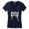 XXXTENTACION Revenge Kill white logo Women's V-Neck T-Shirt