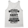 Super Cool Nanny Of A Freaking Awesome Grandson Tank Top