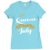 queens are born in july Ladies Fitted T-Shirt