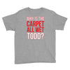 why is the carpet wet todd Youth Tee