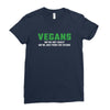 Vegans We're Not Crazy We're Just From The Future White Ladies Fitted T-Shirt