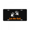 let me out License Plate