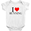 i love running Baby Bodysuit