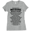 You Might Be A Mechanic If Ladies Fitted T-Shirt