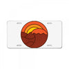 sunset circle License Plate