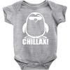 penguin chillax funny new Baby Onesie