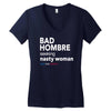 bad hombre seeking nasty woman Women's V-Neck T-Shirt