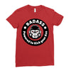 badass bad angry primate Ladies Fitted T-Shirt