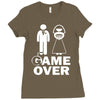 game over Ladies Fitted T-Shirt