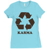 karma recycle Ladies Fitted T-Shirt
