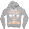 I am Not Super Woman But I'm Fighting Uterine Cancer So Close Enough Zipper Hoodie