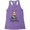 merry cristmas reindeer Racerback Tank