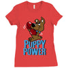 puppy power Ladies Fitted T-Shirt
