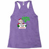heapy new year funny santa claus christmas Racerback Tank