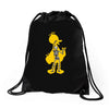 big bird x ray Drawstring Bags