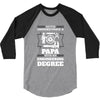 Never Underestimate A Papa With An Engineer Degree 3/4 Sleeve Shirt