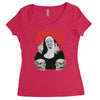 nun fuck Women's Triblend Scoop T-shirt