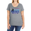 i Stopped Playing Fortnite To Be Here Ladies Curvy T-Shirt