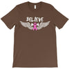angel wing believe breast cancer T-Shirt