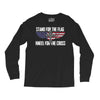 stand for the flag kneel for the cross Long Sleeve Shirts