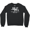 ak47 funny,political,weapons,cool,retro,rude Crewneck Sweatshirt