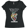 my body is a garden, not a graveyard black Women's Triblend Scoop T-shirt