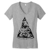 illuminati pizza Women's V-Neck T-Shirt