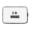 i heart ninjas Laptop sleeve