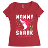 mommy shark doo doo doo family matching Women's Triblend Scoop T-shirt
