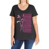 breast cancer Ladies Curvy T-Shirt
