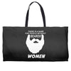 people without beard Weekender Totes