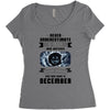 Never Underestimate A Man Who Watches Black Mirror And Was Born in Women's Triblend Scoop T-shirt
