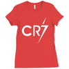 ronaldo football cool Ladies Fitted T-Shirt