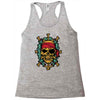pirate bones skull Racerback Tank