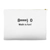 math is fun Accessory Pouches
