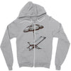 beach umbrella Zipper Hoodie