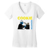 cookie monster Women's V-Neck T-Shirt