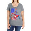 i'm the captain in the war Ladies Curvy T-Shirt