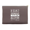 Born In March Accessory Pouches