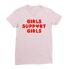 Girls Support Girls Ladies Fitted T-Shirt