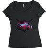 black Women's Triblend Scoop T-shirt