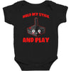 gaming hold and play Baby Bodysuit
