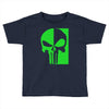 mad engine marvel brand punisher scar glow in the dark Toddler T-shirt