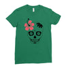 day of dead sugar skull Ladies Fitted T-Shirt