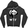 wtf panda Zipper Hoodie