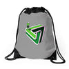 puzzled putter Drawstring Bags