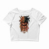 skull us flag Crop Top