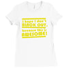 i hope i dont black out because this is awesome Ladies Fitted T-Shirt