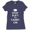 stay puft and carry on Ladies Fitted T-Shirt