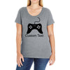 custom text Ladies Curvy T-Shirt